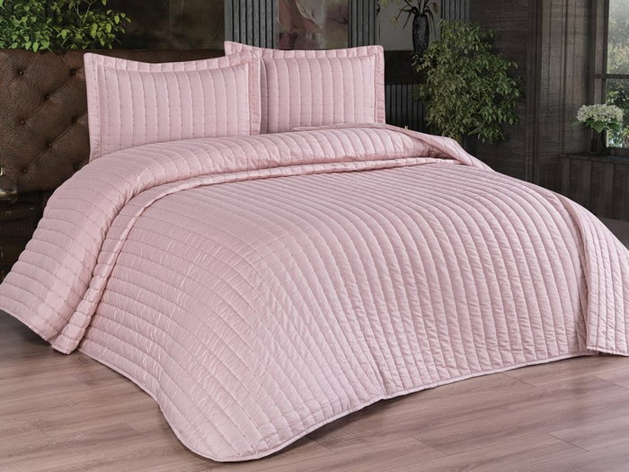 L'essentiel linge de maison Dublin - Powder Juego de colcha doble L'essentiel linge de maison Dublin - Powder Juego de colcha doble